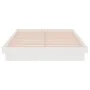 Small double bed frame white solid wood 120x190cm by vidaXL, Beds and slatted bases - Ref: Foro24-819943, Price: 130,81 €, Di...