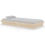 Estructura de cama madera maciza 90x190 cm de vidaXL, Camas y somieres - Ref: Foro24-819937, Precio: 127,79 €, Descuento: %
