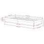 Estructura de cama madera maciza 90x190 cm de vidaXL, Camas y somieres - Ref: Foro24-819937, Precio: 127,79 €, Descuento: %
