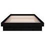 Estructura de cama madera maciza negra 100x200 cm de vidaXL, Camas y somieres - Ref: Foro24-819901, Precio: 135,54 €, Descuen...