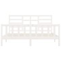Estructura de cama madera maciza de pino blanco 200x200 cm de vidaXL, Camas y somieres - Ref: Foro24-3107634, Precio: 156,32 ...