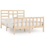 Estructura de cama madera maciza 150x200 cm de vidaXL, Camas y somieres - Ref: Foro24-3107618, Precio: 152,07 €, Descuento: %