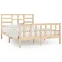 Estructura de cama madera maciza 150x200 cm de vidaXL, Camas y somieres - Ref: Foro24-3107618, Precio: 149,89 €, Descuento: %