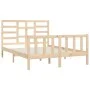 Estructura de cama madera maciza 150x200 cm de vidaXL, Camas y somieres - Ref: Foro24-3107618, Precio: 149,89 €, Descuento: %