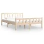 Bettgestell aus Massivholz 120x190 cm von vidaXL, Betten und Lattenroste - Ref: Foro24-810649, Preis: 103,71 €, Rabatt: %