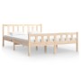 Solid wood bed frame 120x190 cm by vidaXL, Beds and slatted bases - Ref: Foro24-810649, Price: 105,06 €, Discount: %