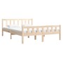 Solid wood bed frame 120x190 cm by vidaXL, Beds and slatted bases - Ref: Foro24-810649, Price: 105,06 €, Discount: %