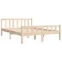 Bettgestell aus Massivholz 120x190 cm von vidaXL, Betten und Lattenroste - Ref: Foro24-810649, Preis: 103,71 €, Rabatt: %