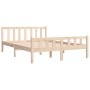 Solid wood bed frame 120x190 cm by vidaXL, Beds and slatted bases - Ref: Foro24-810649, Price: 105,06 €, Discount: %