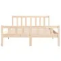 Bettgestell aus Massivholz 120x190 cm von vidaXL, Betten und Lattenroste - Ref: Foro24-810649, Preis: 103,71 €, Rabatt: %