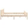 Bettgestell aus Massivholz 120x190 cm von vidaXL, Betten und Lattenroste - Ref: Foro24-810649, Preis: 103,71 €, Rabatt: %