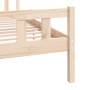 Solid wood bed frame 120x190 cm by vidaXL, Beds and slatted bases - Ref: Foro24-810649, Price: 105,06 €, Discount: %