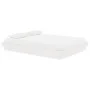 Estructura de cama de madera maciza blanca 140x190 cm de vidaXL, Camas y somieres - Ref: Foro24-819953, Precio: 169,24 €, Des...