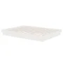 Estructura de cama de madera maciza blanca 140x190 cm de vidaXL, Camas y somieres - Ref: Foro24-819953, Precio: 169,24 €, Des...
