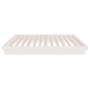 White solid wood bed frame 140x190 cm by vidaXL, Beds and slatted bases - Ref: Foro24-819953, Price: 171,65 €, Discount: %