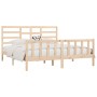 Estructura de cama de madera maciza de pino 200x200 cm de vidaXL, Camas y somieres - Ref: Foro24-3107633, Precio: 142,86 €, D...