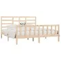 Solid pine wood bed frame 200x200 cm by vidaXL, Beds and slatted bases - Ref: Foro24-3107633, Price: 141,26 €, Discount: %