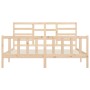 Estructura de cama de madera maciza de pino 200x200 cm de vidaXL, Camas y somieres - Ref: Foro24-3107633, Precio: 142,86 €, D...