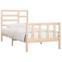 Estructura de cama madera maciza de pino 90x200 cm de vidaXL, Camas y somieres - Ref: Foro24-3107598, Precio: 90,28 €, Descue...