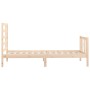 Estructura de cama madera maciza de pino 90x200 cm de vidaXL, Camas y somieres - Ref: Foro24-3107598, Precio: 90,28 €, Descue...
