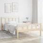 Estructura de cama madera maciza 100x200 cm de vidaXL, Camas y somieres - Ref: Foro24-810669, Precio: 81,24 €, Descuento: %