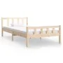 Estructura de cama madera maciza 100x200 cm de vidaXL, Camas y somieres - Ref: Foro24-810669, Precio: 81,24 €, Descuento: %