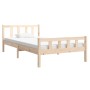 Estructura de cama madera maciza 100x200 cm de vidaXL, Camas y somieres - Ref: Foro24-810669, Precio: 82,22 €, Descuento: %