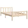 Estructura de cama madera maciza 100x200 cm de vidaXL, Camas y somieres - Ref: Foro24-810669, Precio: 81,24 €, Descuento: %