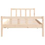 Estructura de cama madera maciza 100x200 cm de vidaXL, Camas y somieres - Ref: Foro24-810669, Precio: 82,22 €, Descuento: %