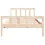 Estructura de cama madera maciza 100x200 cm de vidaXL, Camas y somieres - Ref: Foro24-810669, Precio: 81,24 €, Descuento: %