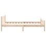 Estructura de cama madera maciza 100x200 cm de vidaXL, Camas y somieres - Ref: Foro24-810669, Precio: 82,22 €, Descuento: %