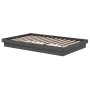 Estructura de cama doble pequeña madera maciza gris 120x190 cm de vidaXL, Camas y somieres - Ref: Foro24-819944, Precio: 161,...