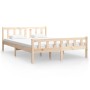 Solid wood bed frame 150x200 cm by vidaXL, Beds and slatted bases - Ref: Foro24-810684, Price: 92,55 €, Discount: %