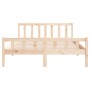 Solid wood bed frame 150x200 cm by vidaXL, Beds and slatted bases - Ref: Foro24-810684, Price: 92,55 €, Discount: %