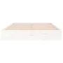 Weißer Massivholzbettrahmen 140x190 cm von vidaXL, Betten und Lattenroste - Ref: Foro24-820083, Preis: 111,59 €, Rabatt: %