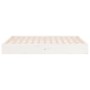 Weißer Massivholzbettrahmen 140x190 cm von vidaXL, Betten und Lattenroste - Ref: Foro24-820083, Preis: 122,15 €, Rabatt: %