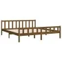 Estructura de cama madera maciza marrón miel 200x200 cm de vidaXL, Camas y somieres - Ref: Foro24-810702, Precio: 99,80 €, De...