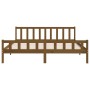 Honigbraunes Massivholzbettgestell 200x200 cm von vidaXL, Betten und Lattenroste - Ref: Foro24-810702, Preis: 99,80 €, Rabatt: %