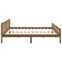 Estructura de cama madera maciza marrón miel 200x200 cm de vidaXL, Camas y somieres - Ref: Foro24-810702, Precio: 99,80 €, De...