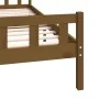Estructura de cama madera maciza marrón miel 200x200 cm de vidaXL, Camas y somieres - Ref: Foro24-810702, Precio: 99,80 €, De...