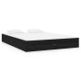 Black solid wood bed frame 120x190 cm by vidaXL, Beds and slatted bases - Ref: Foro24-820076, Price: 132,00 €, Discount: %
