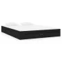 Black solid wood bed frame 120x190 cm by vidaXL, Beds and slatted bases - Ref: Foro24-820076, Price: 107,17 €, Discount: %