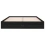 Black solid wood bed frame 120x190 cm by vidaXL, Beds and slatted bases - Ref: Foro24-820076, Price: 107,17 €, Discount: %