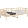 Solid pine wood sofa bed 80x200 cm by vidaXL, Beds and slatted bases - Ref: Foro24-820212, Price: 117,78 €, Discount: %