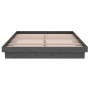 Gray solid wood bed frame 140x190 cm by vidaXL, Beds and slatted bases - Ref: Foro24-819954, Price: 213,19 €, Discount: %