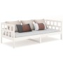 Solid white pine wood sofa bed 90x190 cm by vidaXL, Beds and slatted bases - Ref: Foro24-820218, Price: 144,26 €, Discount: %