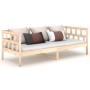 Sofá cama de madera maciza de pino 90x200 cm de vidaXL, Camas y somieres - Ref: Foro24-820207, Precio: 110,04 €, Descuento: %