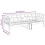 Sofá cama de madera maciza de pino 90x200 cm de vidaXL, Camas y somieres - Ref: Foro24-820207, Precio: 104,99 €, Descuento: %