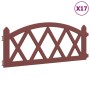 Borduras de jardín 17 unidades PP rojo 10 m de vidaXL, Ribetes y bordes para jardín - Ref: Foro24-318296, Precio: 35,83 €, De...