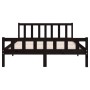 Estructura de cama madera maciza negro 120x200 cm de vidaXL, Camas y somieres - Ref: Foro24-810678, Precio: 117,15 €, Descuen...